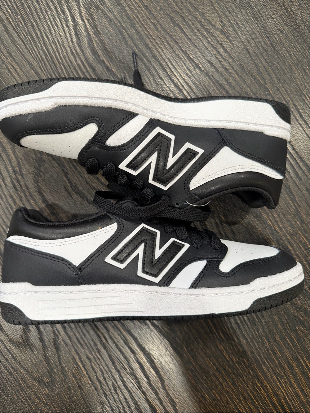New Balance Men's 480 Sneakers White/Black,- men’s size 5.5